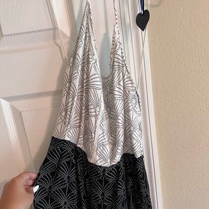 ROXY BLACK AND WHITE ROMPER